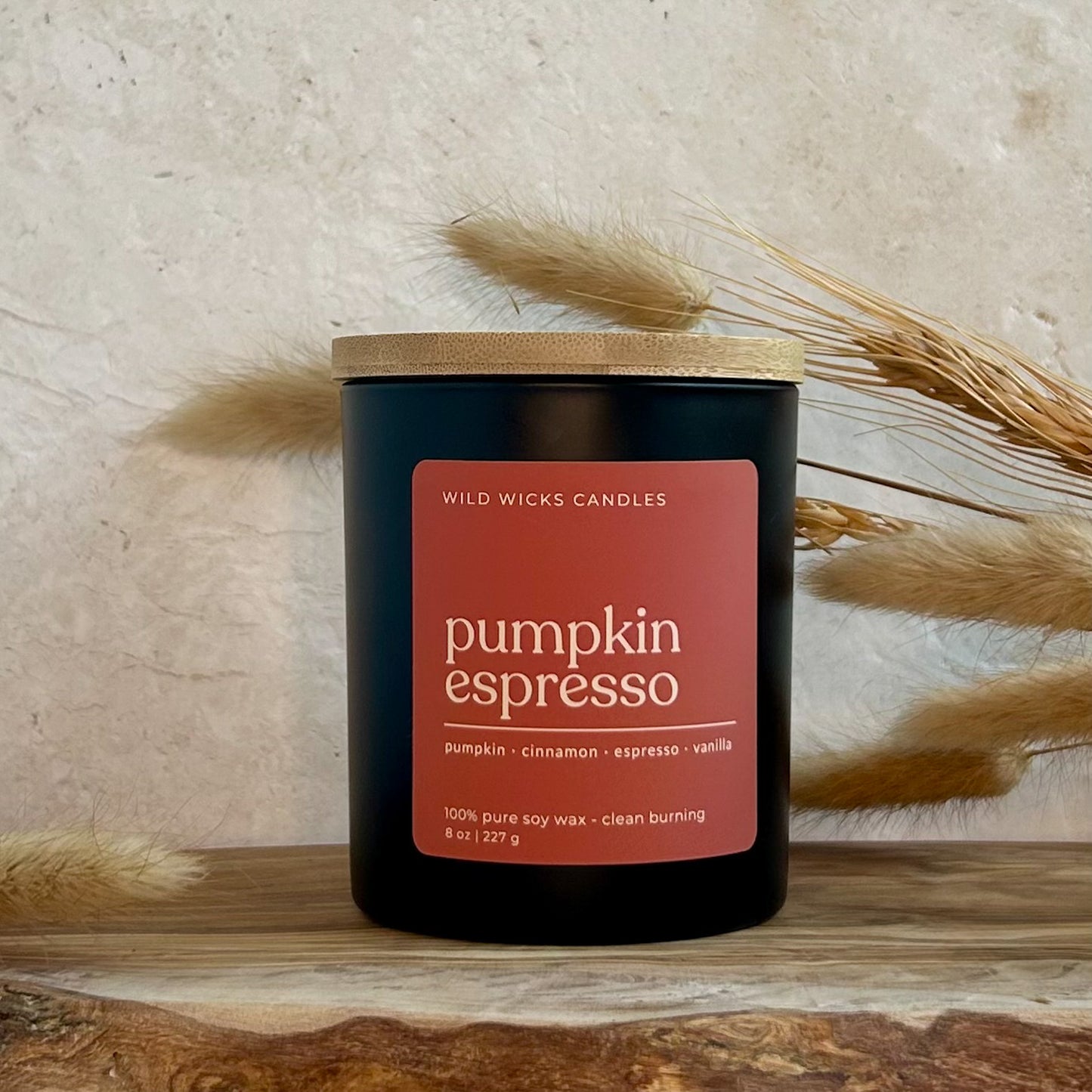 Pumpkin Espresso- Soy Candle - 8 oz.