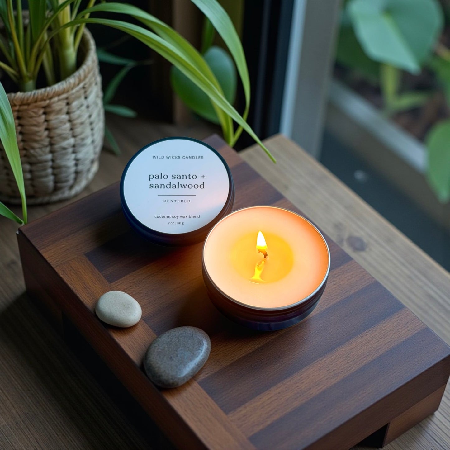 Palo Santo + Sandalwood 2 oz. Candle
