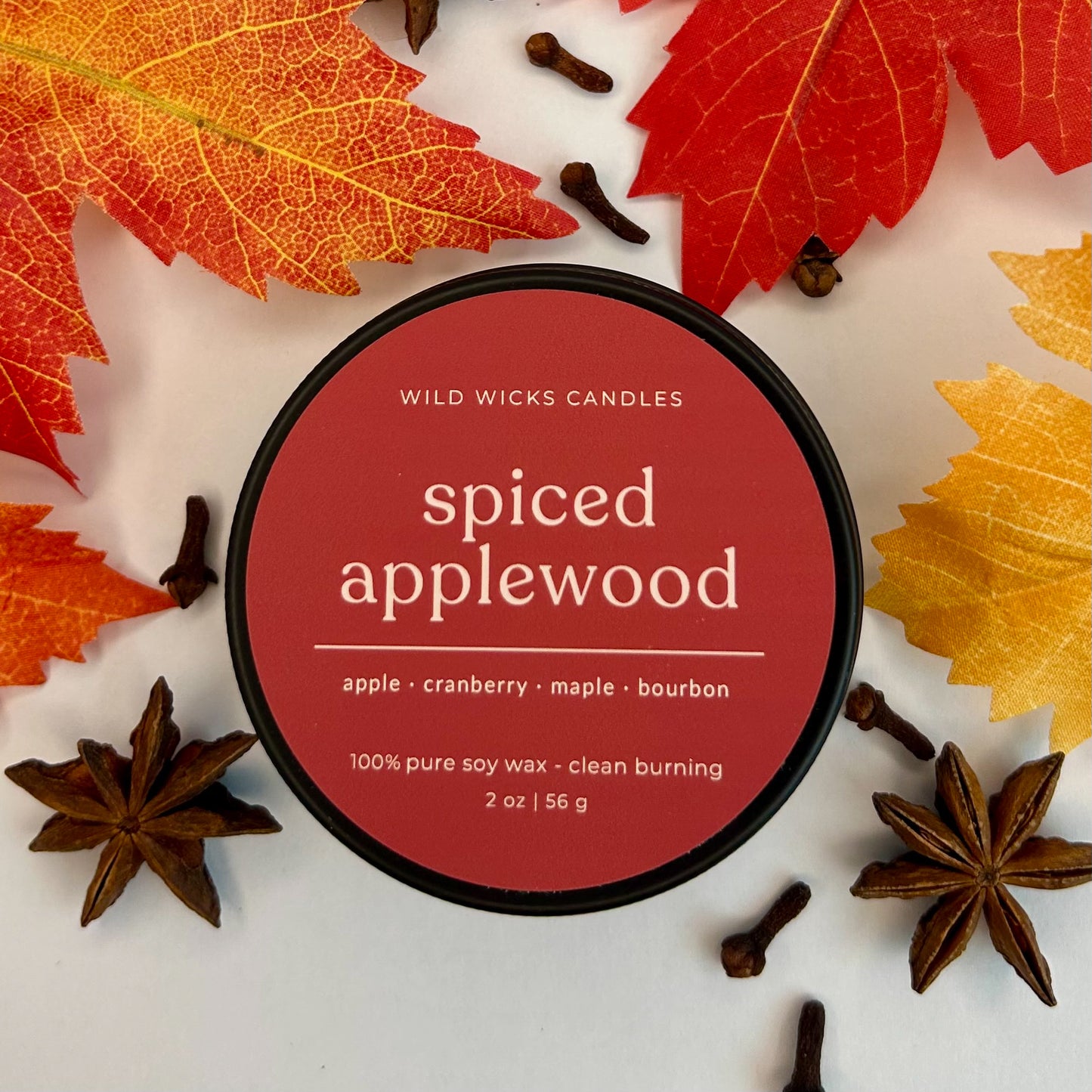 Spiced Applewood  - Soy Candle - 2 oz.