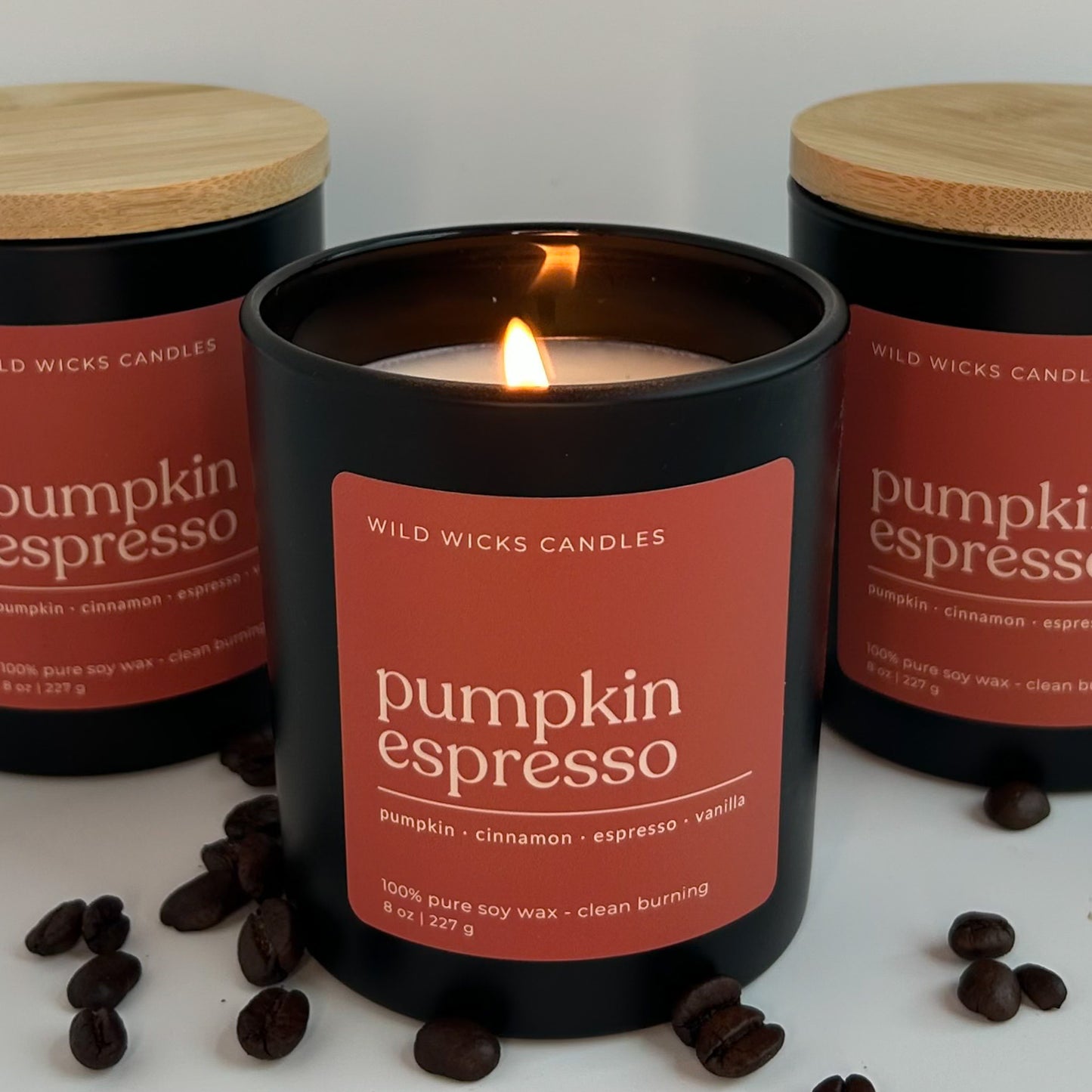 Pumpkin Espresso- Soy Candle - 8 oz.