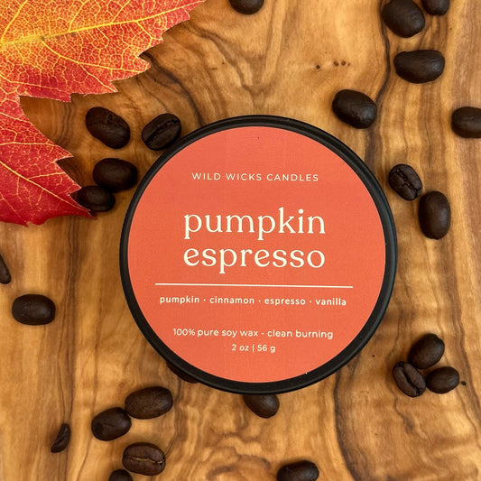 Pumpkin Espresso  - Soy Candle - 2 oz.