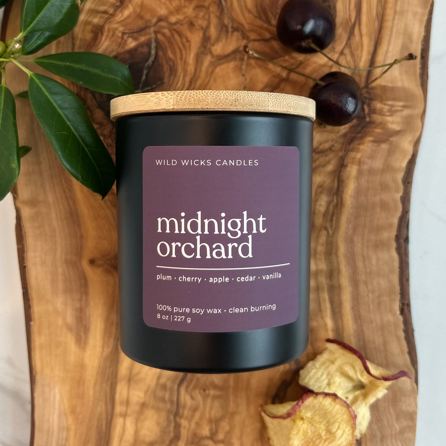 Midnight Orchard  - Soy Candle - 8 oz.