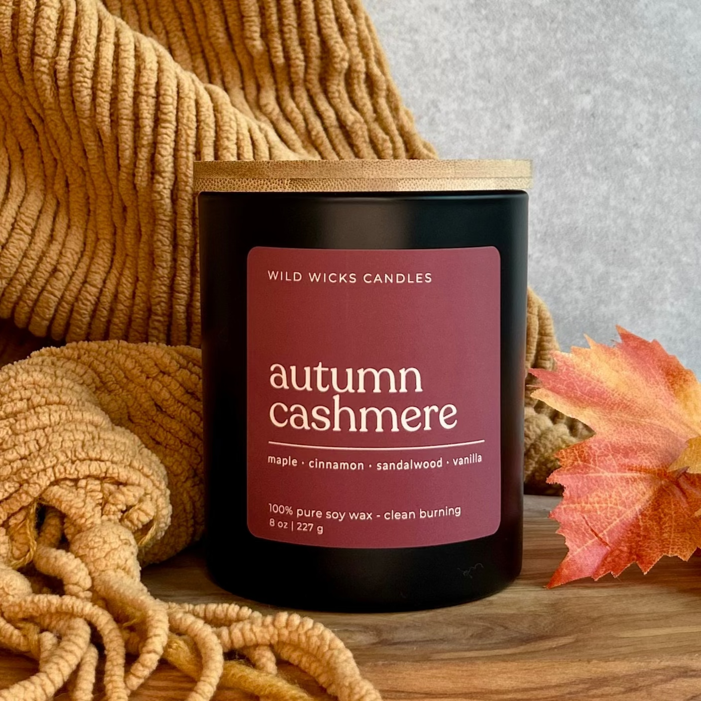 Autumn Cashmere  - Soy Candle - 8 oz.