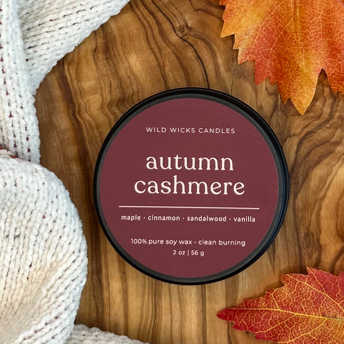 Autumn Cashmere  - Soy Candle - 2 oz.