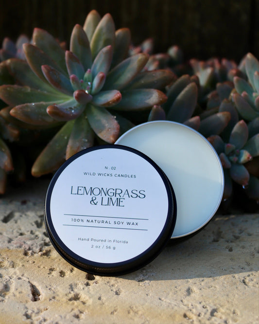 Lemongrass & Lime - Soy Candle - Mini