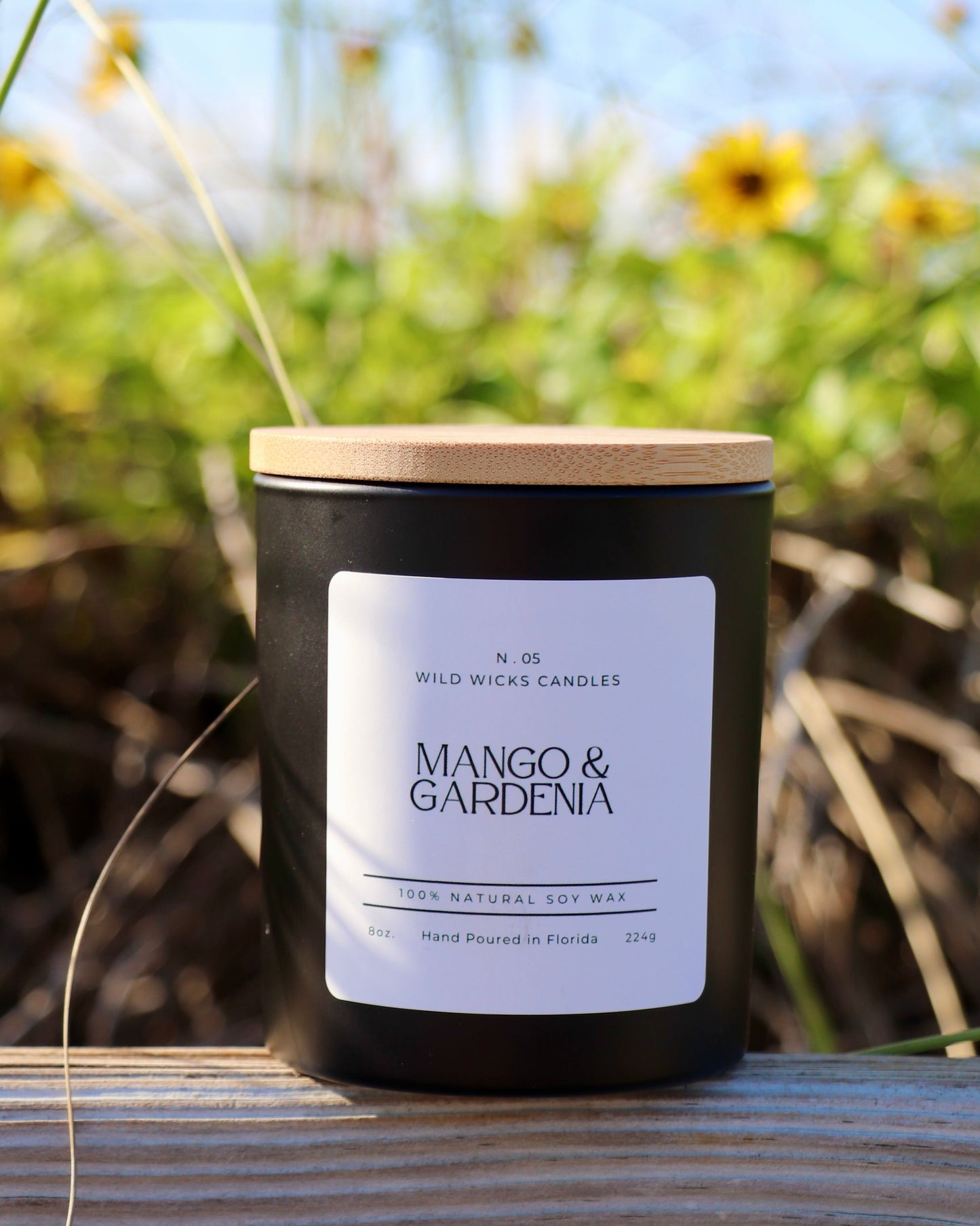 Mango & Gardenia - Soy Candle - 8 oz.