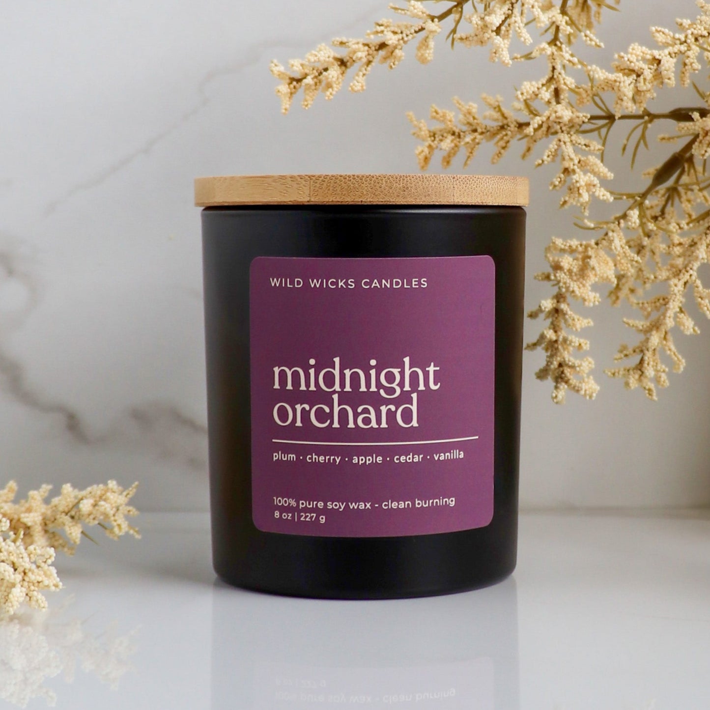 Midnight Orchard  - Soy Candle - 8 oz.