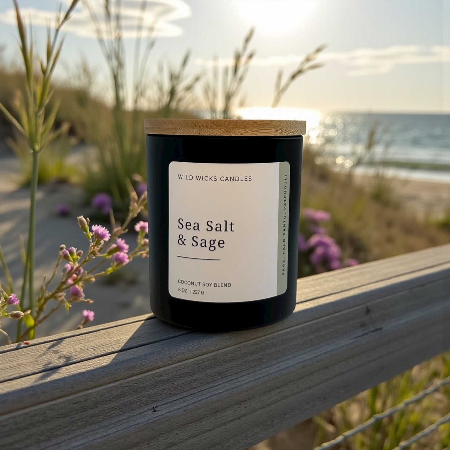 Sea Salt & Sage Candle - 8 oz.