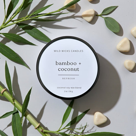 Bamboo + Coconut 2 oz. Candle