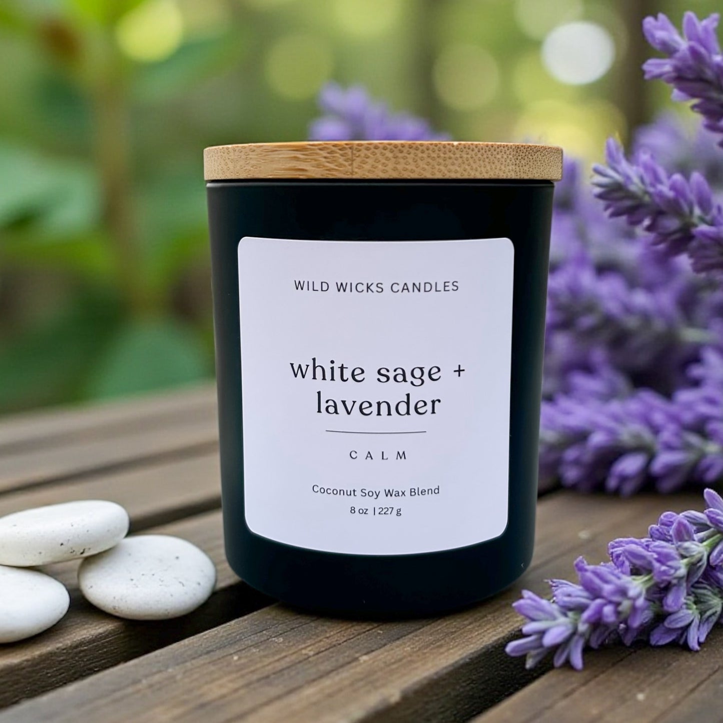 White Sage + Lavender 8 oz. Candle