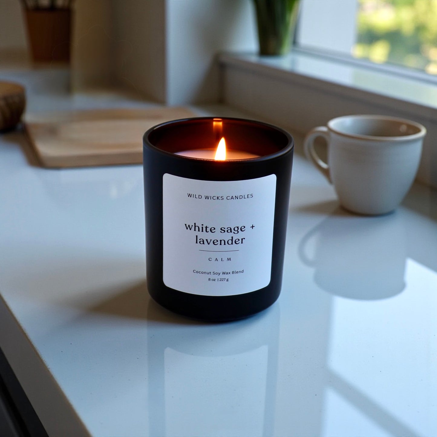 White Sage + Lavender 8 oz. Candle