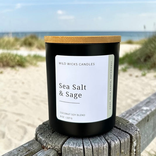 Sea Salt & Sage Candle - 8 oz.
