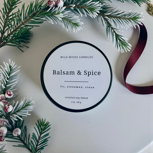 Balsam & Spice 2 oz. Candle